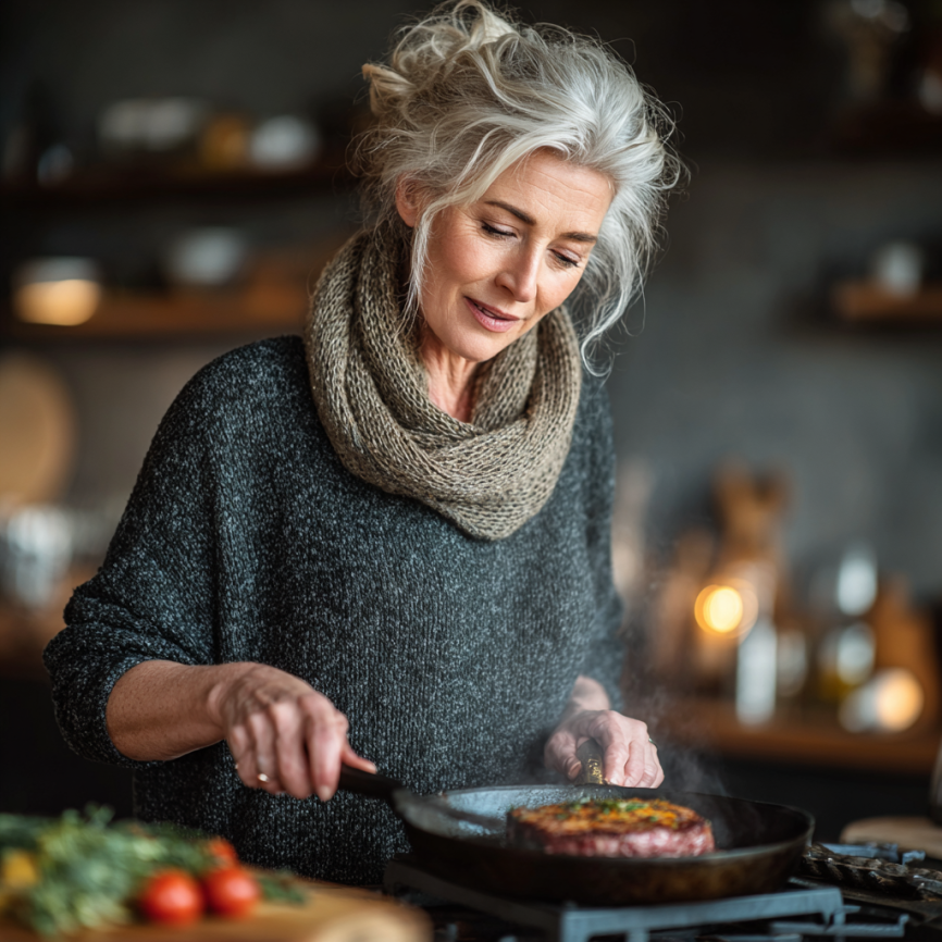 Senior consultându-se cu nutriționistul despre planul alimentar